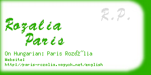 rozalia paris business card